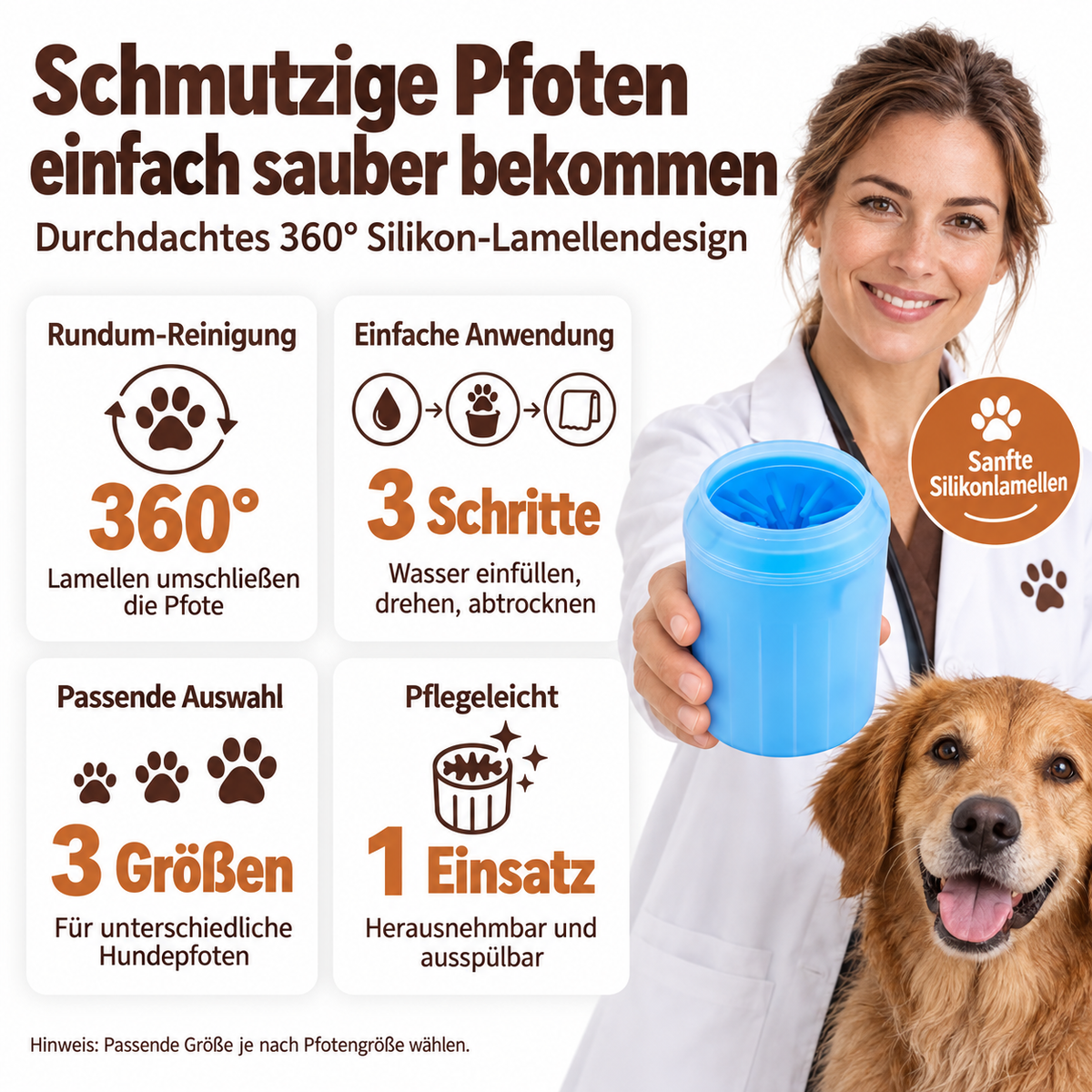 PAWCLEAN – Silikon-Pfotenreiniger