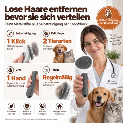 FURFREE – Selbstreinigende Fellbürste